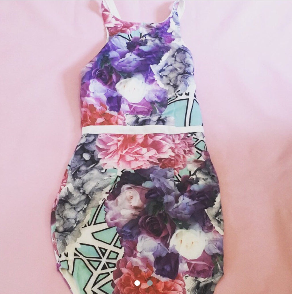 Poppy Graphic Bodycon
