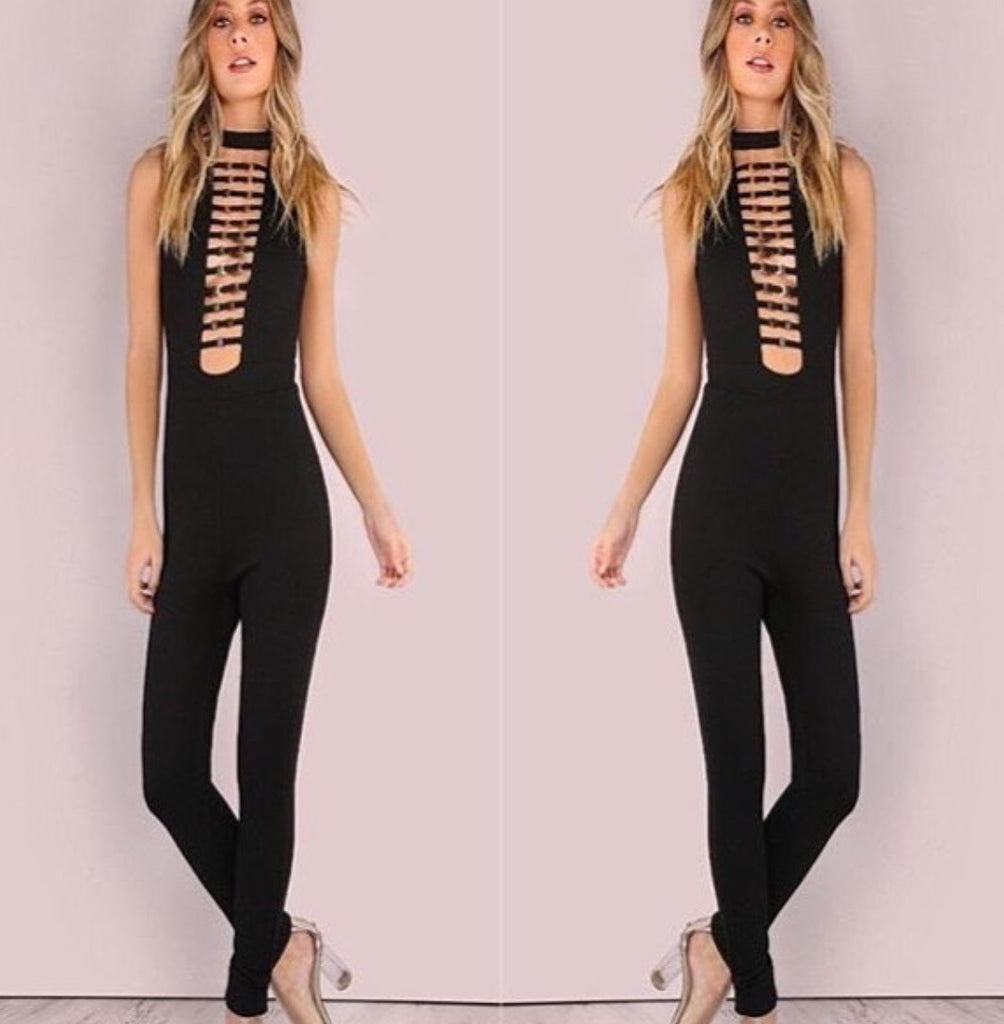 Buckle up Bandage Jumpsuit