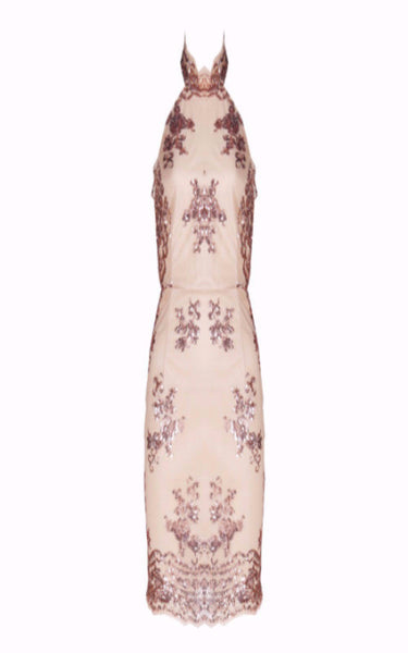 Solange Embellished Halter Dress