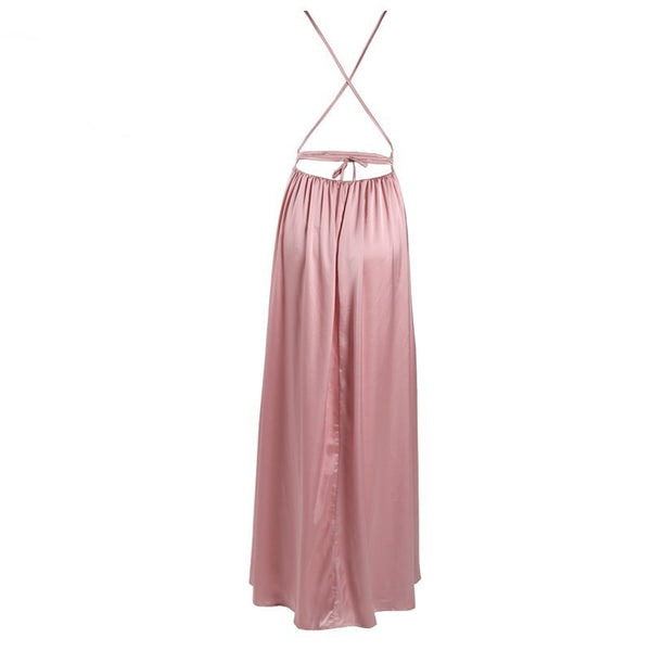 Kayleigh Pink Plunge Dress