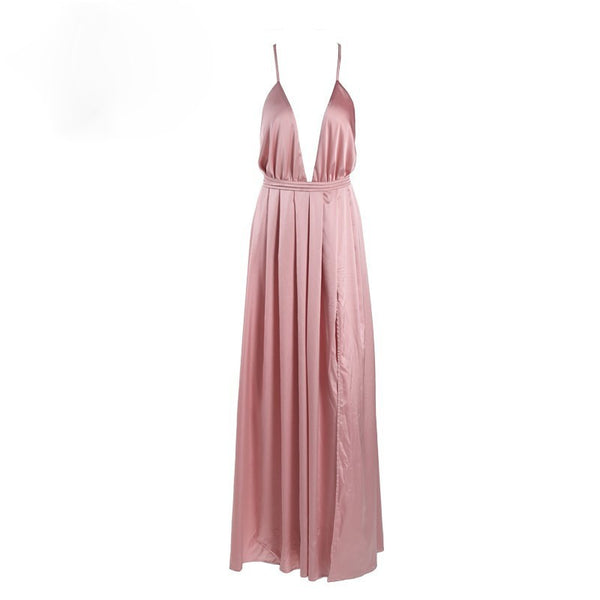 Kayleigh Pink Plunge Dress