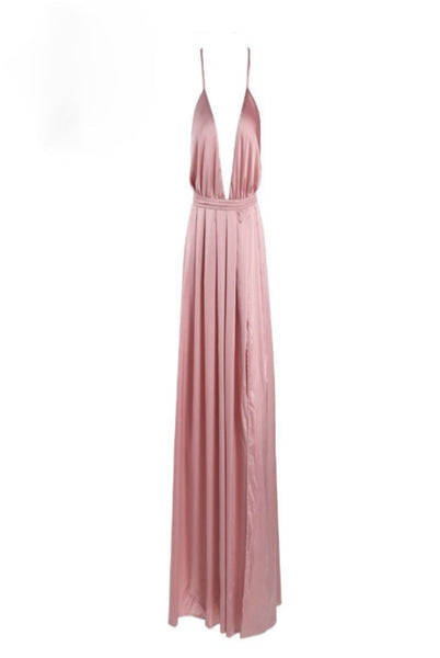 Kayleigh Pink Plunge Dress