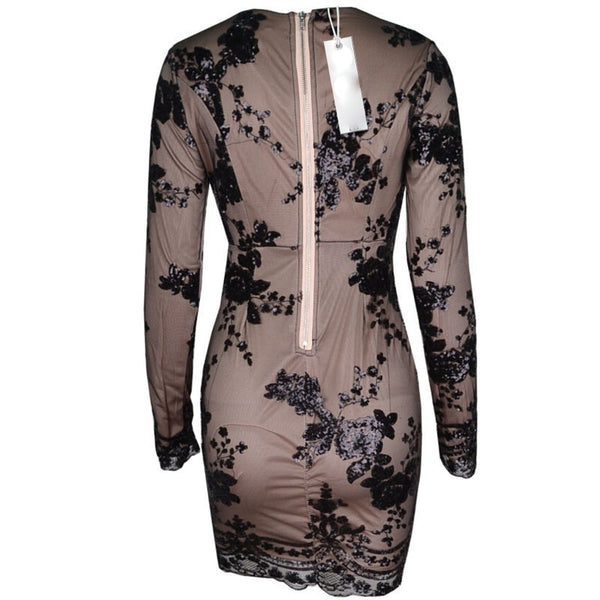 Vicky Black Sequin Dress