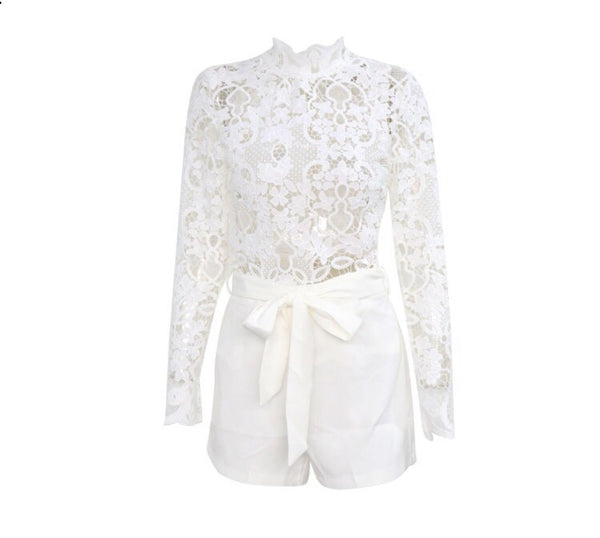 Natalie Lace Romper