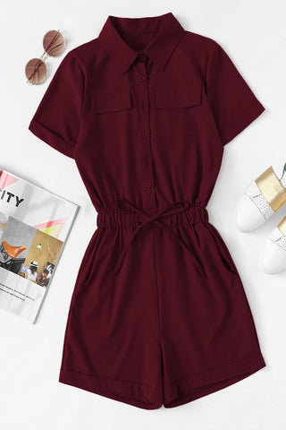 Hilary Plum Romper