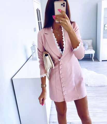 Taylor Pink Blazer Dress