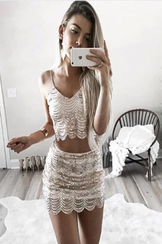 Anna Sequin Two Piece