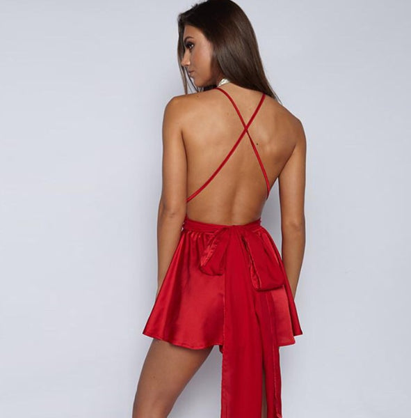 Lulla Satin playsuit