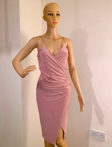 Lucia Pink Slinky Dress