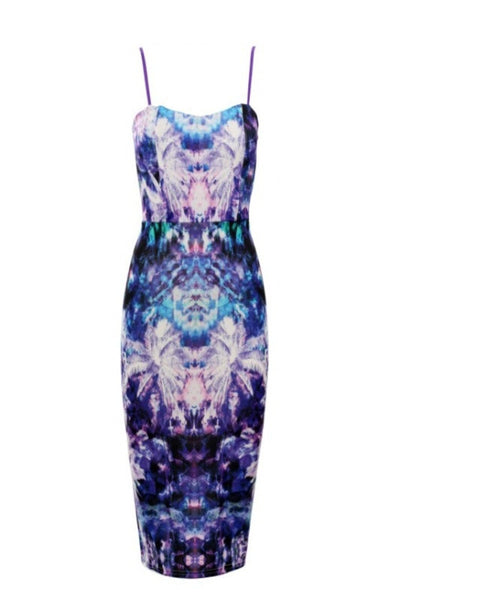 Galaxy midi dress