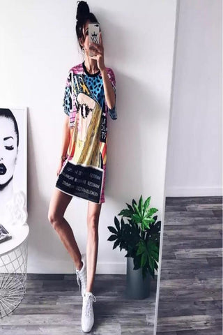 Lea Graphic  Dress