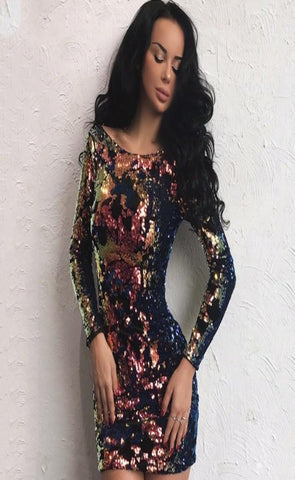 Alessandra Sequin Dress