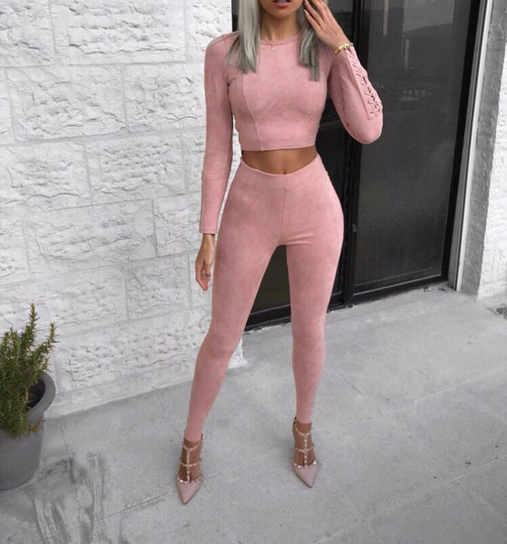 Donna Suede Two Piece