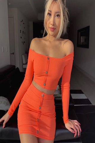 Izzy Orange Two Piece