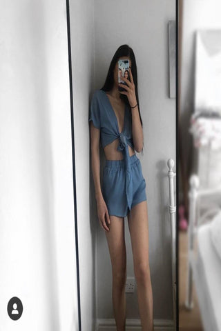 Carly Denim Two Piece