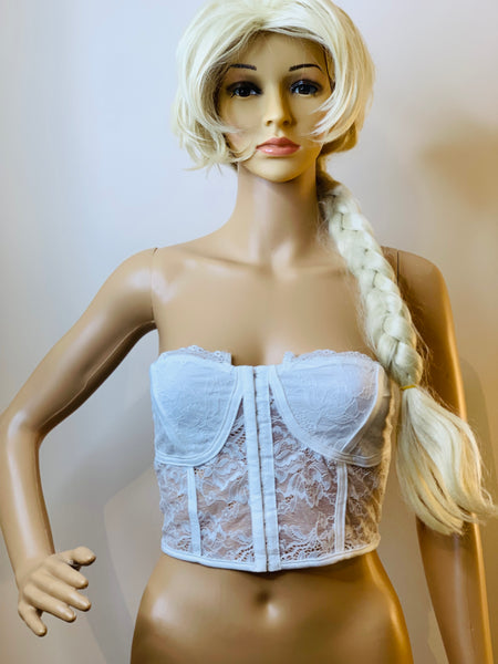 Tayla White Lace Bustier