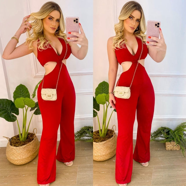 Mia Red jumpsuit