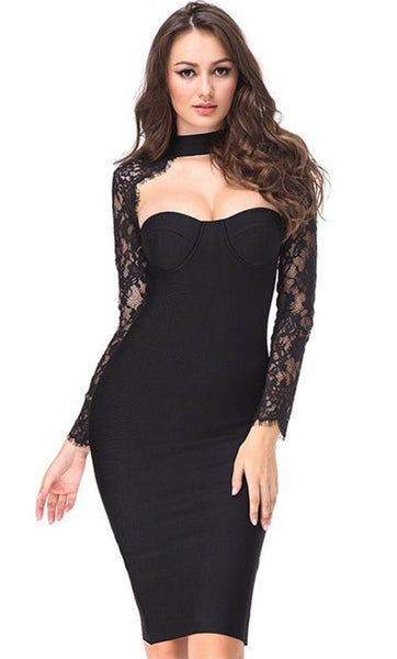 Chloe Lace Bandage Dress