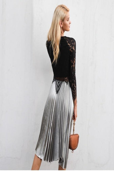 Alba Metallic Skirt