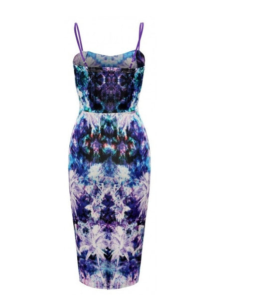 Galaxy midi dress