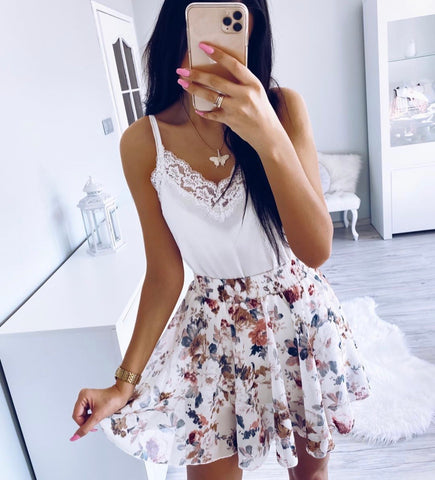 Connie floral skirt