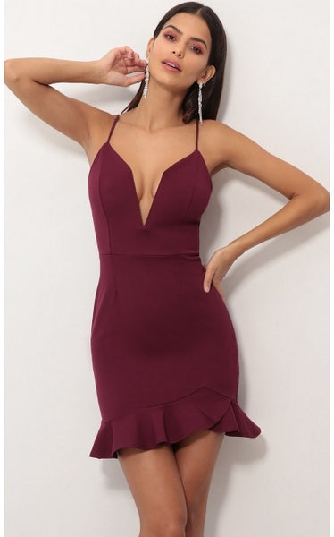 Natalie Plum Dress