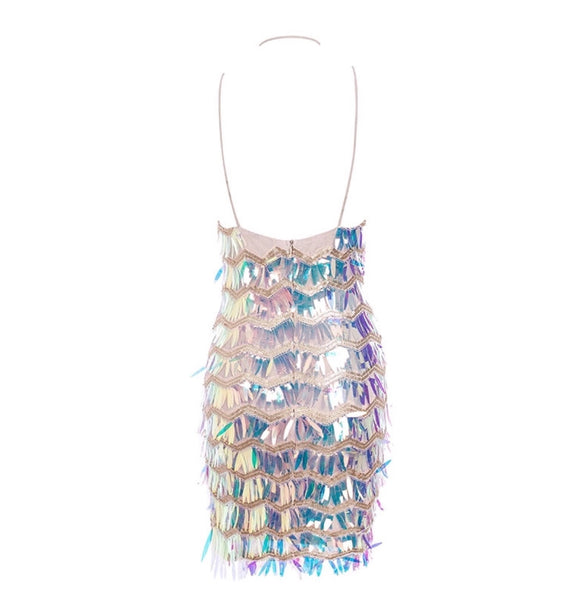 Poppy Sequin Fringe Dress