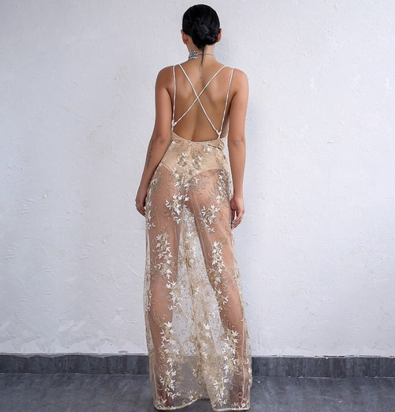 Mel Gold Glitter Dress