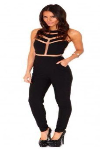 Stunning cut out black jumpsuit