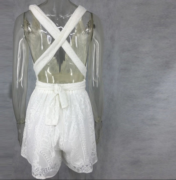 Angelica White Playsuit