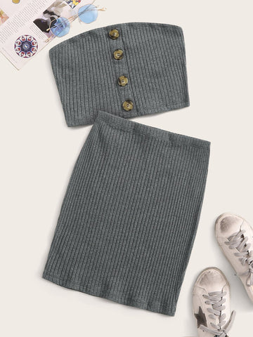 Kelsey grey two piece