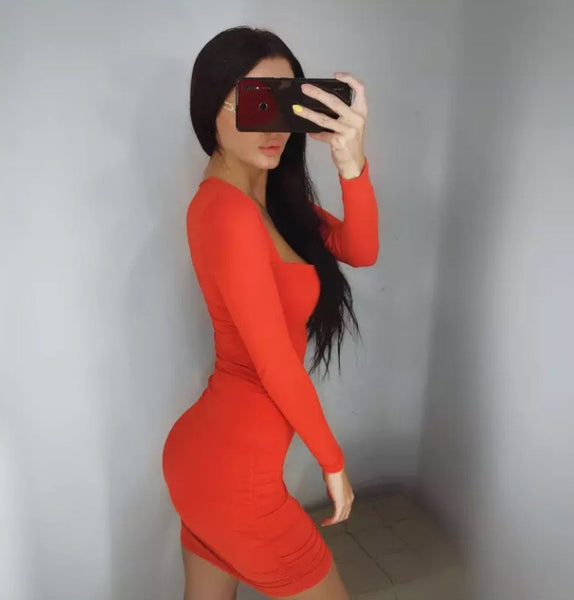 Mindy Red Bodycon