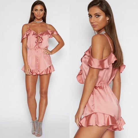 Mya Satin Playsuit