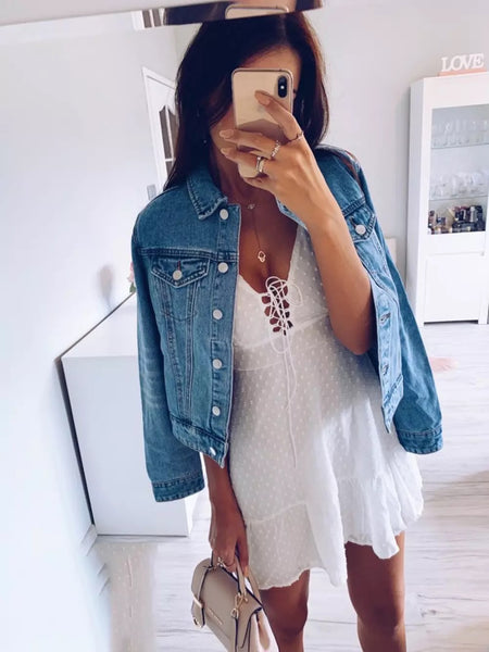Candela White Lace Dress
