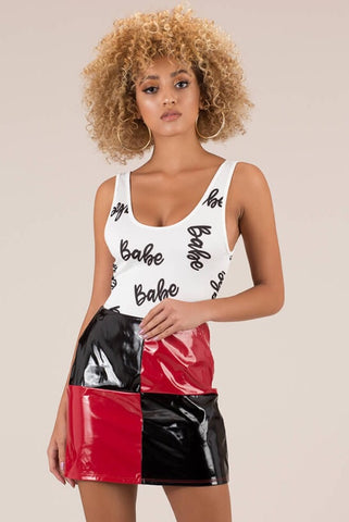 Charlie Patent Skirt