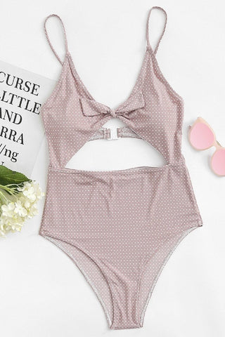 Shelly Lilac Bow Swimsuit