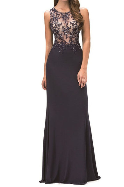 Lydia Beaded Floor Length Dress