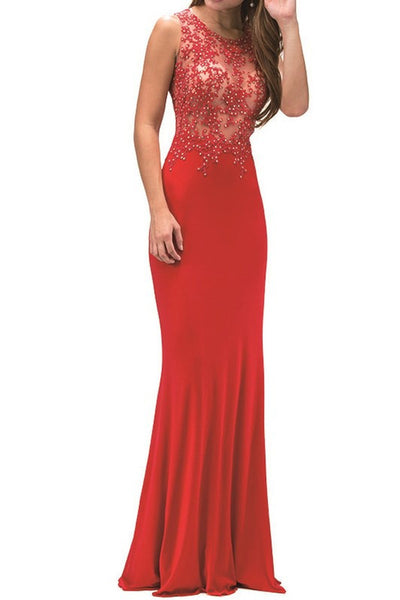 Lydia Beaded Floor Length Dress