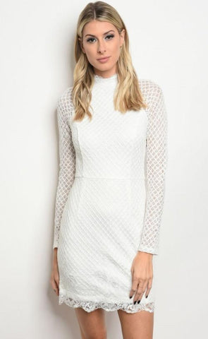 Kayleigh White Lace Dress