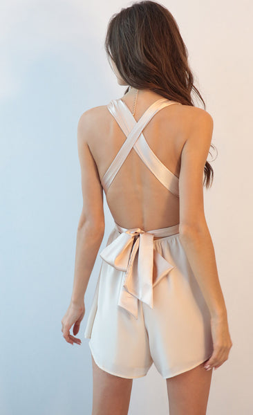 Wrap me up Champagne Romper